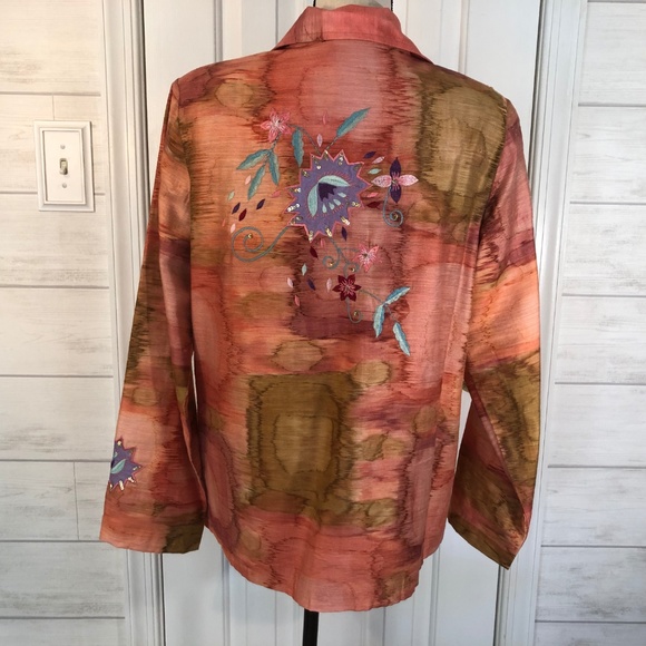 Alex Kin Button Front Blazer M - Picture 3 of 6